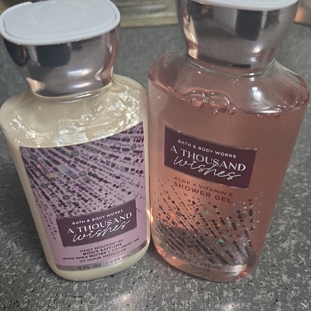 Bath & Body Works A Thousand Wishes Body Wash and Lotion Set